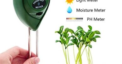 [2019 Upgraded] Soil Moisture Meter - 3 in 1 Soil Test Kit Gardening Tools PH, Light & Moisture, Plant Tester Home, Farm, Lawn, Indoor & Outdoor (No Battery Needed)