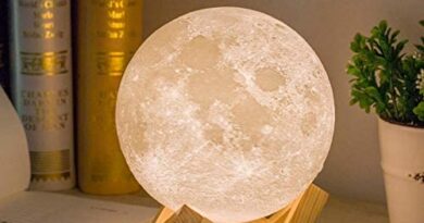 Mydethun Moon Lamp Moon Light Night Light for Kids Gift for Women USB Charging and Touch Control Brightness Warm and Cool White Lunar Lamp(5.9 in Moon lamp with Stand)