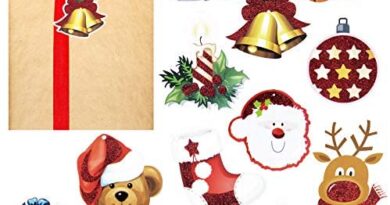 72 Count Christmas Tags for Gift with String, Assorted 12 Styles Merry Christmas Tree Ornaments Decor Holiday Wrapping Package