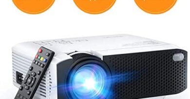APEMAN LC350 Mini Projector, 4500L Brightness, Support 1080P 180" Display, Portable Movie Projector, 55,000Hrs LED Life and Compatible with TV Stick, PS4, HDMI, TF, AV, USB for Home Entertainment