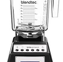 Blendtec Total Classic Original Blender - WildSide+ Jar (90 oz) - Professional-Grade Power - 6 Pre-programmed Cycles - 10-speeds - Black (Renewed)