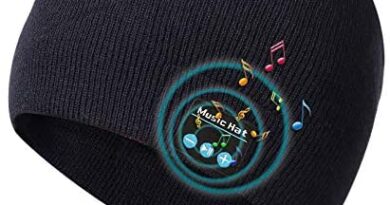 Bluetooth Beanie Hat V5.0 Wireless Music Hat Knit Running Cap with Headphone & Mic Unique Christmas Tech Gag Gifts for Boyfriend/Him/Husband/Teen/Men/Women/Boys Girls