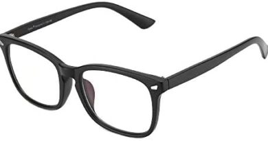 Cyxus Blue Light Fliter Glasses Computer Eyewear Clear Lens Eyeglasses Frame (1-8082T02,Standard size matte black)