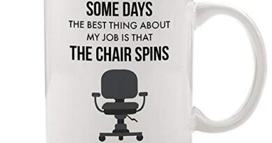 Funny Workplace Coffee Mug Gift Idea At Least My Chair Spins! Humor for Tedious Work Job Office Birthday Party Christmas Holiday Present Friend Coworker Boss 11oz Ceramic Tea Cup by Digibuddha DM0454