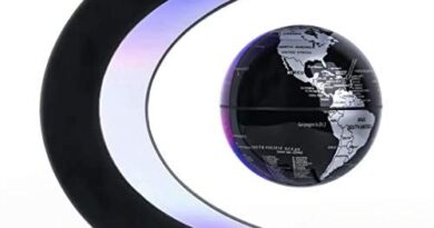 Magnetic Levitation Floating Globe with LED Light, Desk Gadget Decor, Fixture Floating Globes & Shade, Cool Tech Gifts for Men/Father/Husband/Boyfriend/Kids/Boss, Great gift idea