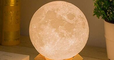Mydethun Moon Lamp Moon Light Night Light for Kids Gift for Women USB Charging and Touch Control Brightness Warm and Cool White Lunar Lamp(4.7 in Moon lamp with Stand)