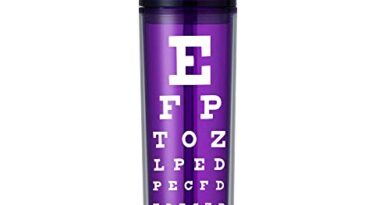 Optometry Technician Tech Gifts for Women Optician Water Bottle Tumbler Cup with Lid 0195