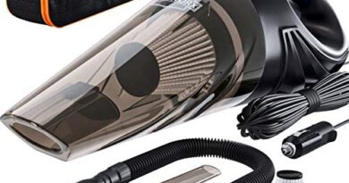 Portable Car Vacuum Cleaner: High Power Corded Handheld Vacuum w/ 16 foot cable - 12V - Best Car & Auto Accessories Kit for Detailing and Cleaning Car Interior