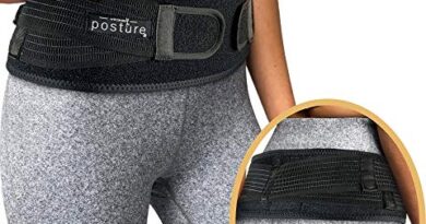 Vriksasana Sacroiliac Hip Belt for Women and Men That Alleviate Sciatic, Pelvic, Lower Back and Leg Pain, Stabilize SI Joint | Trochanter Belt | Anti-Slip and Pilling-Resistant (Black, Petite)