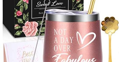 WONDAY Gifts for Women-Christmas Birthday Gifts for Mother-Wine Gifts Ideas for Women, BFF, Best Friends, Wife, Daughter, Sister, 12 OZ Stainless Steel Wine Tumbler with Lid and Coffee Spoon