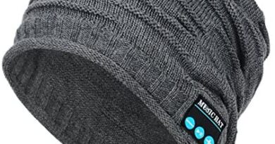 Wireless Bluetooth Beanie,Unisex Outdoor Sport Knit Hat with Stereo Speakers & Microphone