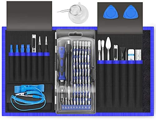 XOOL 80 in 1 Precision Set with Magnetic Driver Kit, Professional Electronics Repair Tool Kit with Portable Oxford Bag for Repair Cell Phone, iPhone, iPad, Watch, Tablet, PC, MacBook